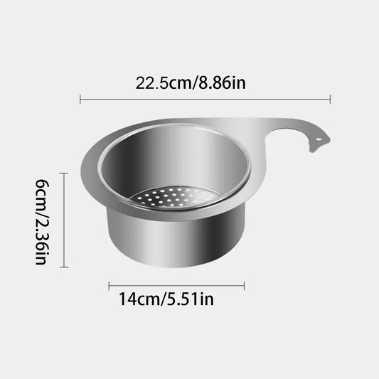 Multi-Functional Drain Basket Stainless Steel Corner Sink Strainer Kitchen Sink Drain Basket Swan Kitchen Corner Sink Filter