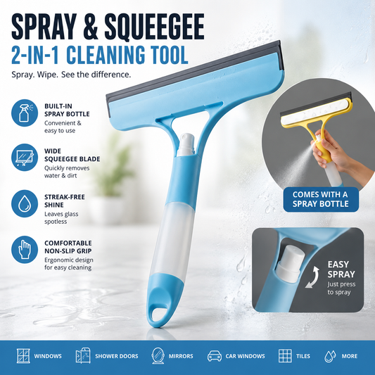 Shower Squeegee for Glass - Window Cleaner Tool
